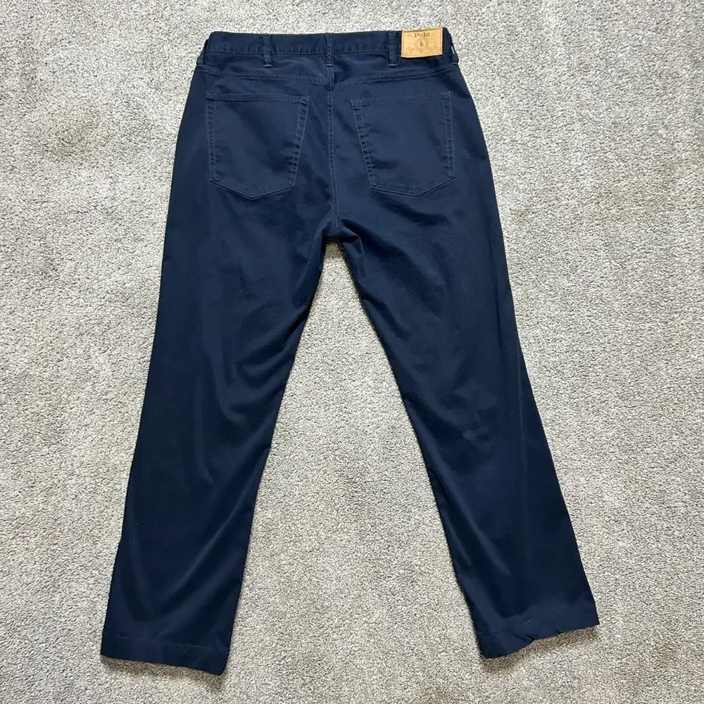 Polo Ralph Lauren Navy Blue Flat Front Chinos size 38